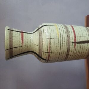 16" BAY KERAMIK, MCM CERAMIC 1960's W. GERMANY MINT GREEN VASE